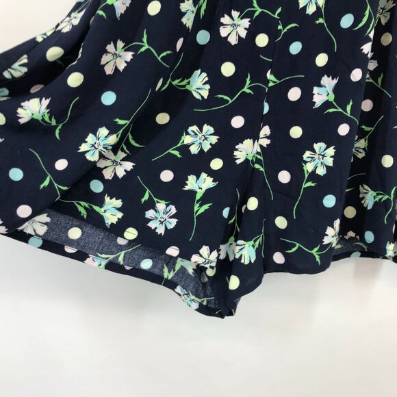 BP - WOMEN'S MEDIUM -NAVY BLAZER SOPHIE FLORAL ROMPER - Picture 2 of 7